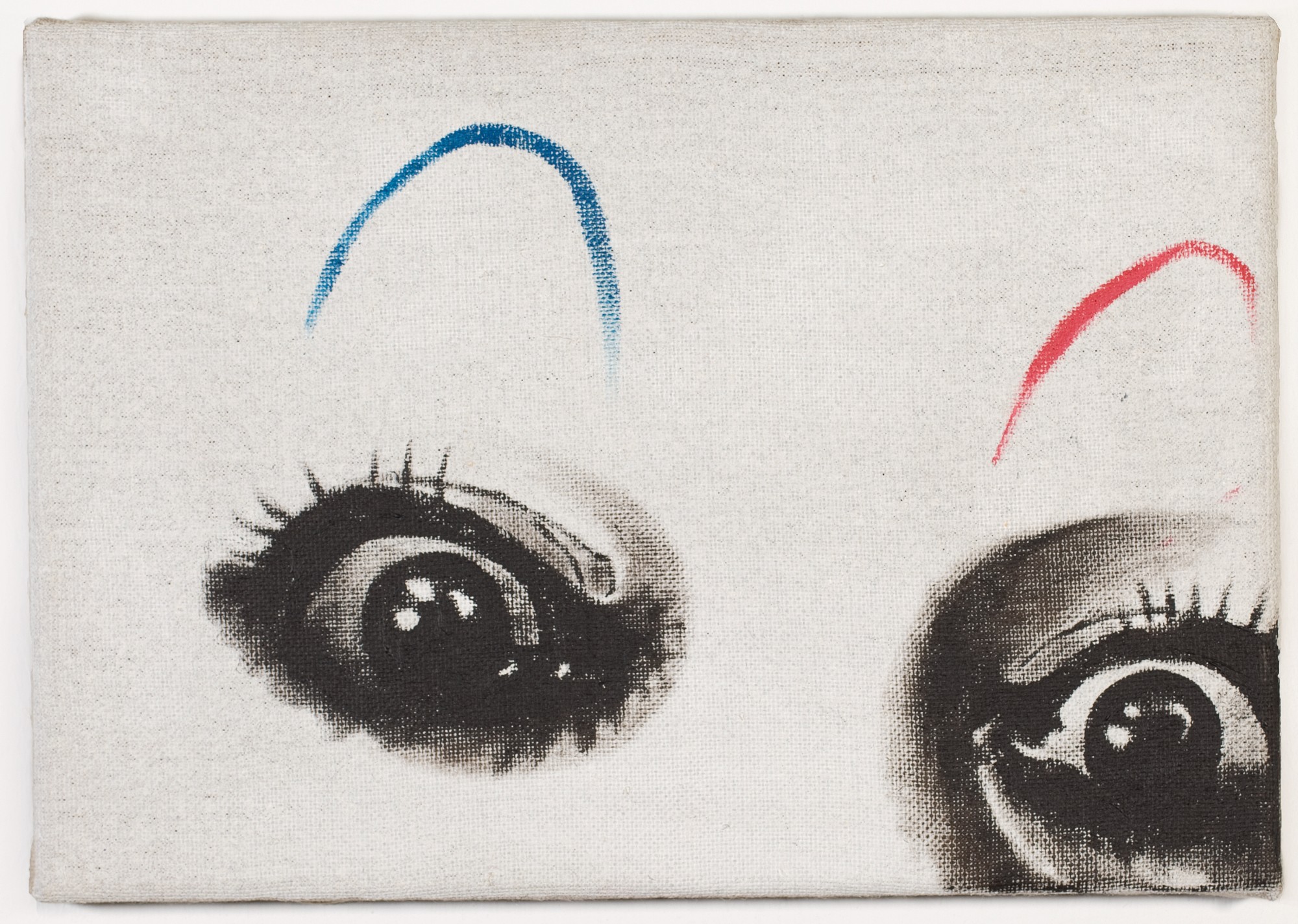 René Luckhardt, Untitled eyes, 2014, oil on canvas, 21 x 30 cm