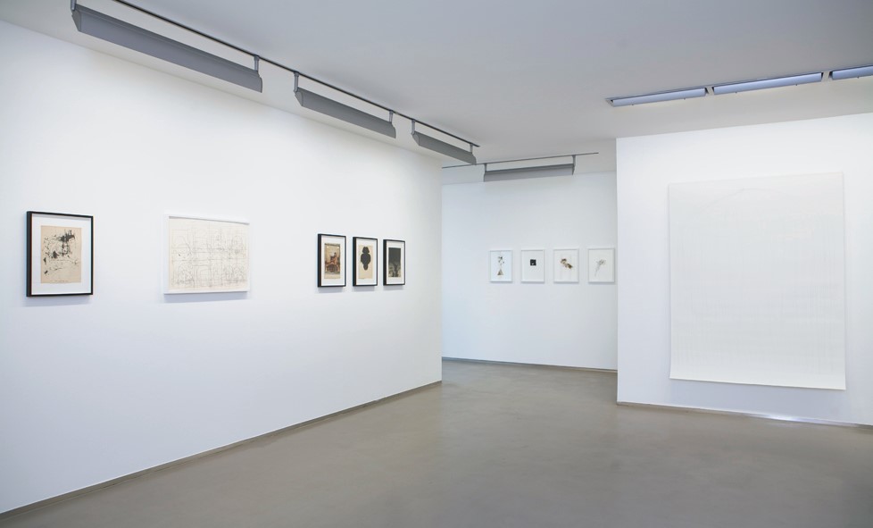 12 works on paper, Exhibition view, 2008