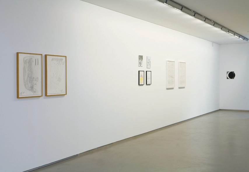 12 works on paper, Exhibition view, 2008