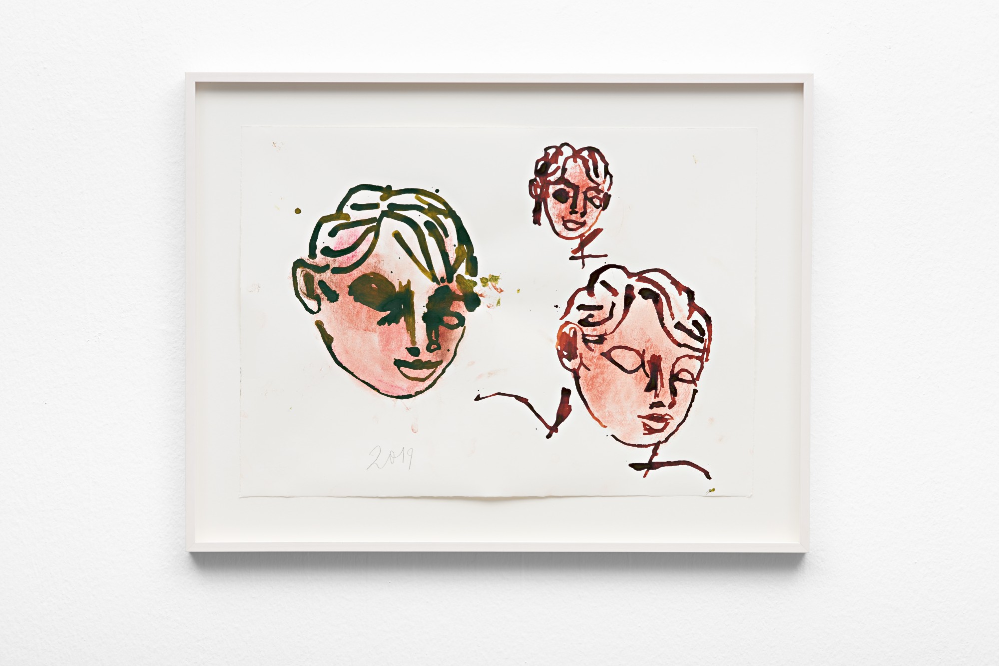 Josef Zekoff, Aeneas, 2019, pastel, ink on paper, 38 x 53,5 cm
