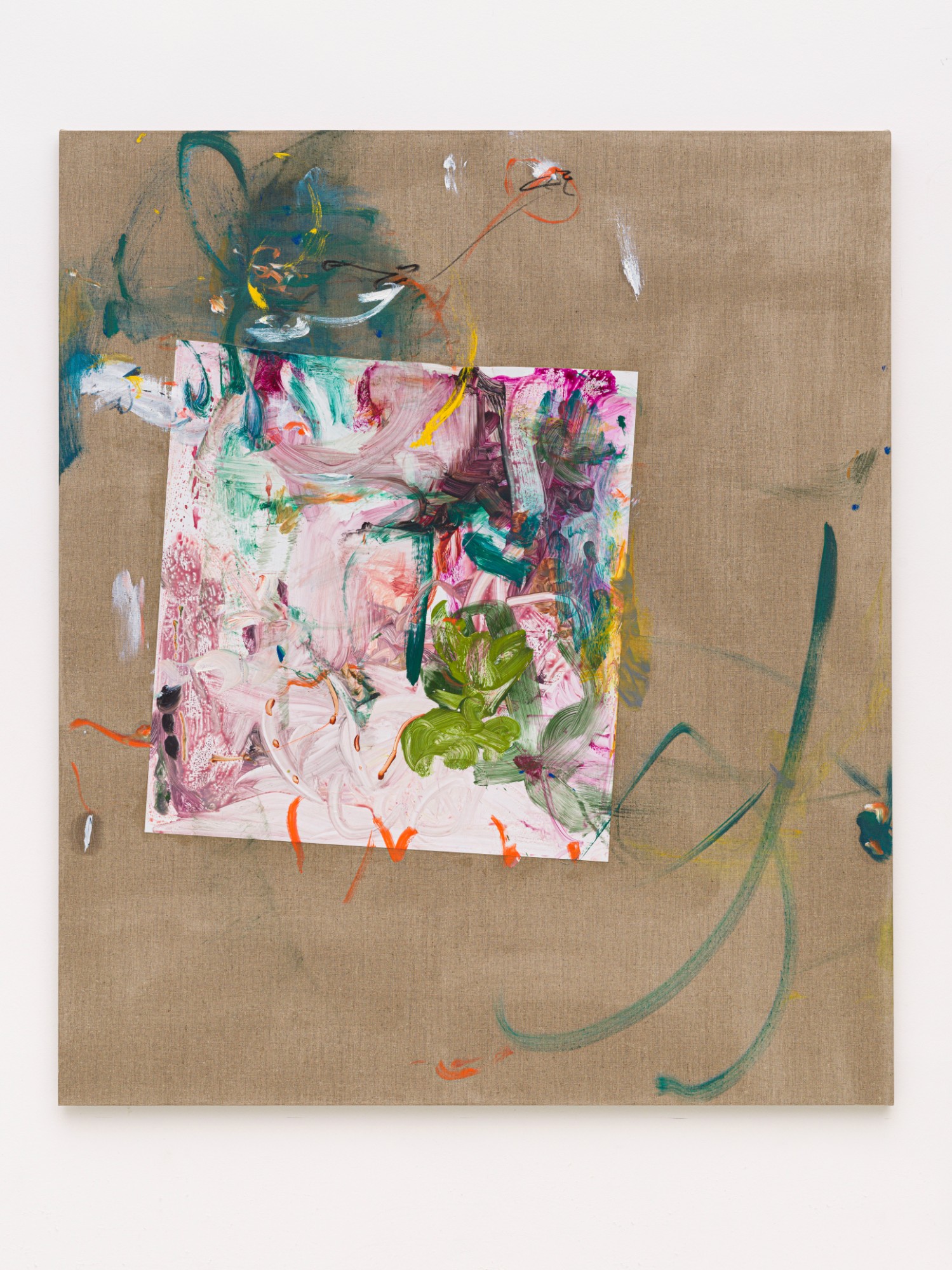 Hinako Miyabayashi, Skipping Note, 2023, oil and polystrol on canvas, 210 x 180 cm